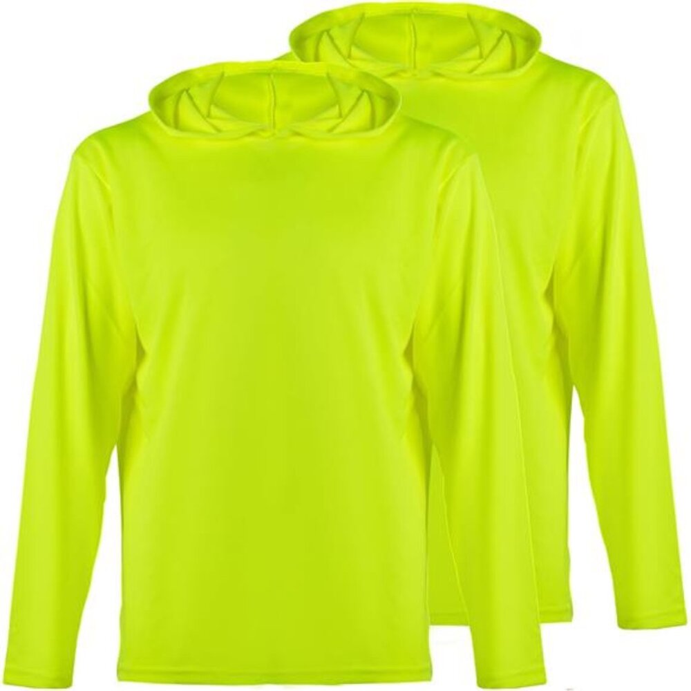 High Visibility Sun Protection Lightweight Long Sleeve Hoodie, UPF 50+